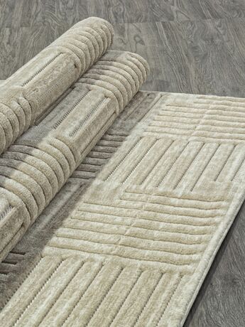 Ковер Juno дизайн E137AP BEIGE / BEIGE, прямоугольник 1.60x3.00, фото , изображение 3