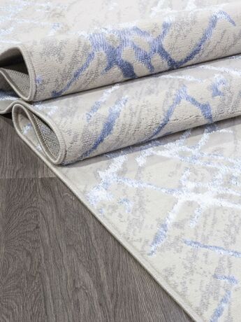 Ковер Liman дизайн F164 CREAM-BLUE, прямоугольник 1.20x1.80, фото , изображение 4