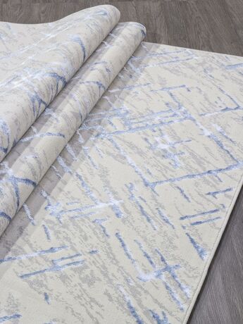 Ковер Liman дизайн F164 CREAM-BLUE, прямоугольник 1.20x1.80, фото , изображение 5