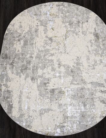 Ковер F169 - CREAM-GREEN - Овал - коллекция LIMAN 1.60x3.00