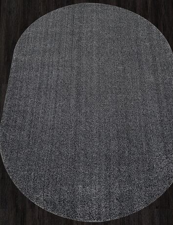 Ковер T600 - BLACK - Овал - коллекция SOFIA 1.00x2.00