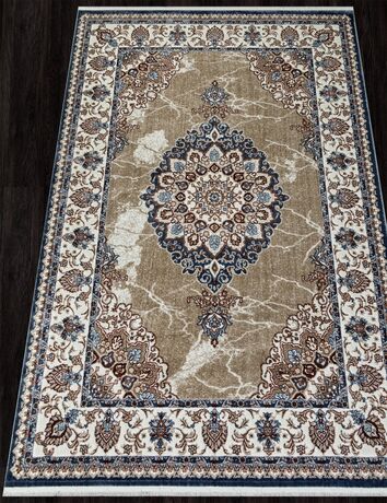 Ковер 00633A - D.BLUE FDY / BEIGE FDY - Прямоугольник - коллекция ASADU 1.60x2.30