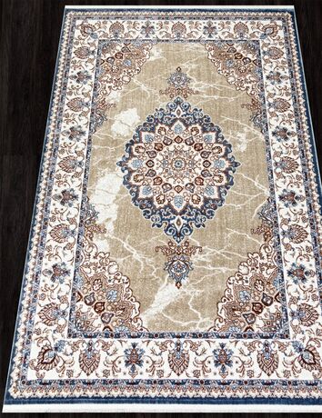 Ковер 00633A - D.BLUE FDY / BEIGE FDY - Прямоугольник - коллекция ASADU 1.60x2.30