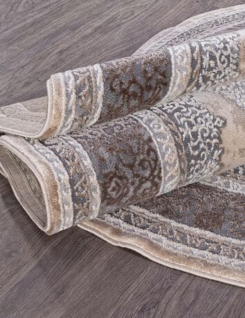 Ковер 04037C - GREY / BROWN - Овал - коллекция ARMINA 3.00x4.00