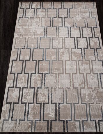 Ковер Sierra дизайн F353 BEIGE-BLUE, прямоугольник 1.80x3.50, фото , изображение 2