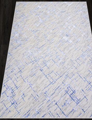 Ковер Liman дизайн F164 CREAM-BLUE, прямоугольник 1.20x1.80, фото , изображение 2