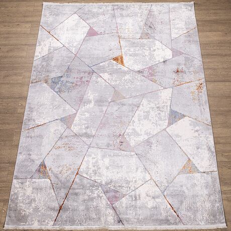 Ковер "Rubi" (B154G_CREAM / SH_GRAY) Прямой 1,6х2,3, фото , изображение 4