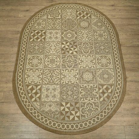 Ковер Флурлюкс (Сизаль) 51019 50122 0.6x1.1 Овал, фото , изображение 4