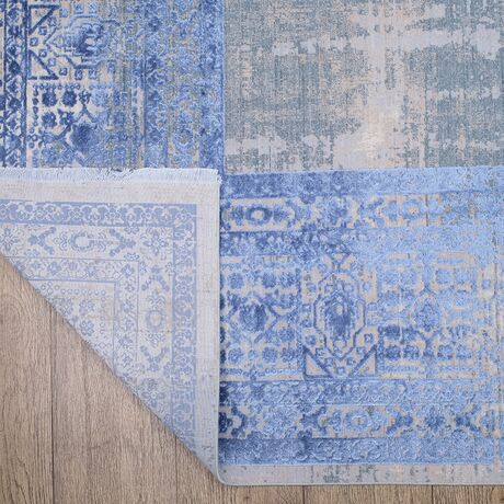 Ковер Art Deco 3035A CREAM2 / BLUE2 1.6x2.3 Прямой, фото , изображение 7
