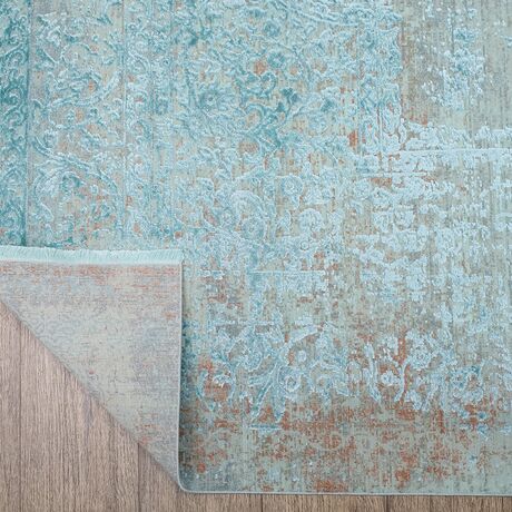 Ковер Art Deco 3041B CREAM / JADE_TURQUOISE 0.8x1.5 Прямой, фото , изображение 7