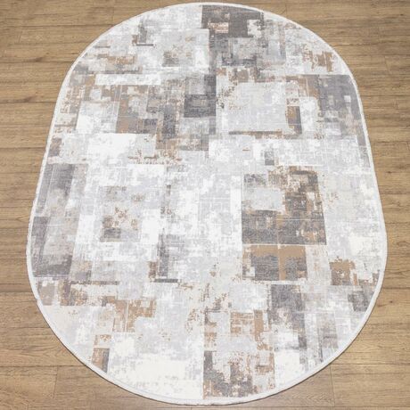 Ковер Arius 3474 LIGHT GRAY 0.7x1.4 Овал, фото , изображение 8