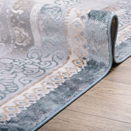 Ковер Ascona 4112A ACIK MAVI FLOS / ACIK MAVI FLOS 2.0x2.0 Круг, фото , изображение 6