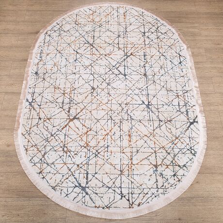 Ковер Ascona 4324B BEJ FLOS / BEJ FLOS 0.8x1.4 Овал, фото 