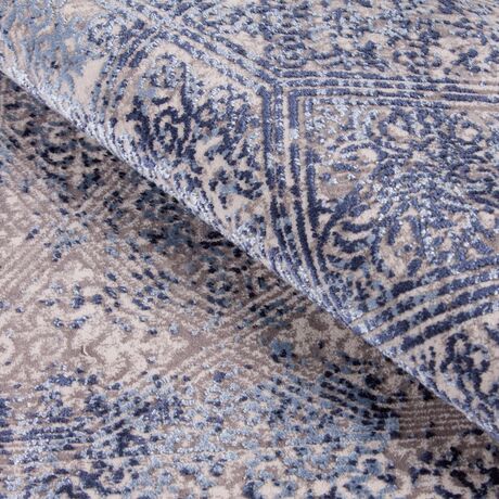 Ковер Doku B167E COKME_DGRAY / L_BLUE 0.8x1.5 Овал, фото , изображение 4