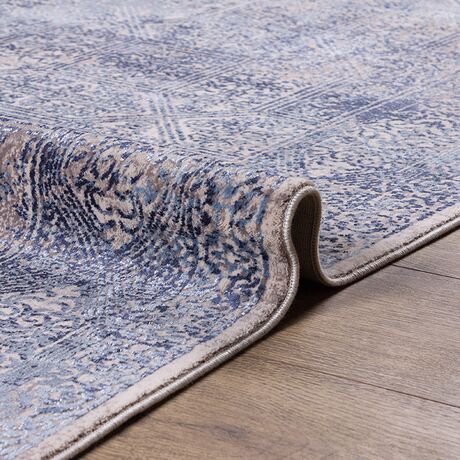 Ковер Doku B167E COKME_DGRAY / L_BLUE 0.8x1.5 Овал, фото , изображение 5