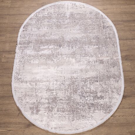 Ковер Doku B174B COKME_DGRAY / A_GRI 0.8x1.5 Овал, фото , изображение 6