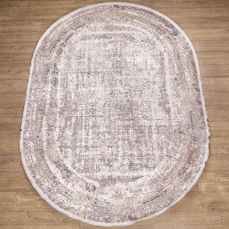 Ковер Doku B177D COKME_DGRAY / OBEIGE 0.8x1.5 Овал, фото , изображение 7