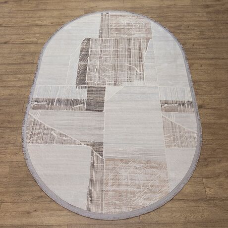 Ковер Luna 05173A KEMIK / BROWN 0.8x1.5 Овал, фото , изображение 7