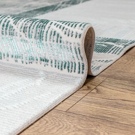 Ковер Luna 05173A KEMIK / YESIL 0.8x1.5 Овал, фото , изображение 4