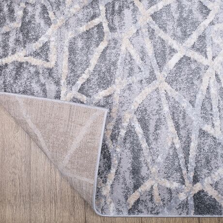 Ковер Factur 09718A GREY 0.8x1.5 Овал, фото , изображение 5