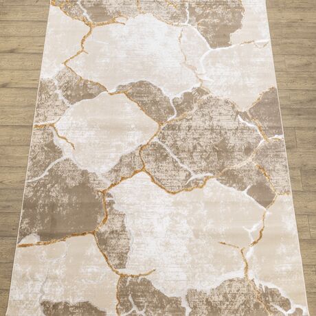 Ковер Nord 10455A BEIGE / GOLD 2.0x2.9 Овал, фото 