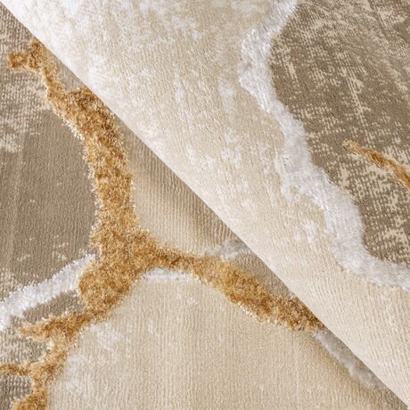 Ковер Nord 10455A BEIGE / GOLD 1.6x2.3 Овал, фото , изображение 4