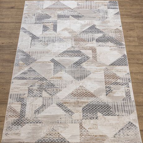 Ковер Polo K712A CREAM / D_GRAY 1.6x1.6 Круг, фото , изображение 2