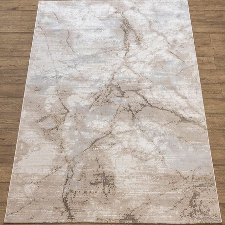 Ковер Polo K735A CREAM / D_GRAY 0.8x1.5 Овал, фото 