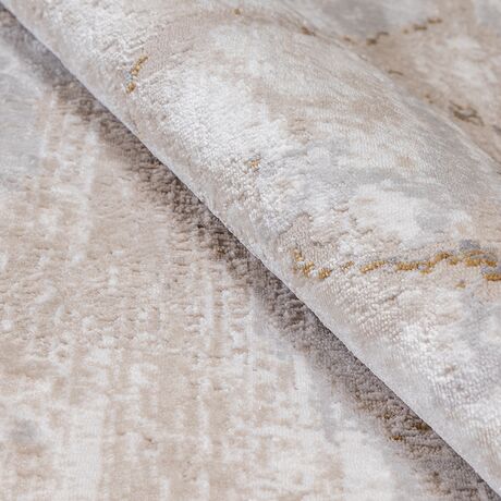 Ковер Polo K735A CREAM / D_GRAY 0.8x1.5 Овал, фото , изображение 6