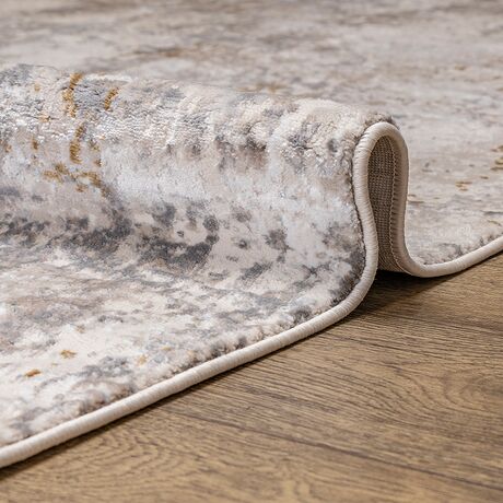 Ковер Polo K768A CREAM / D_GRAY 0.8x1.5 Овал, фото , изображение 4