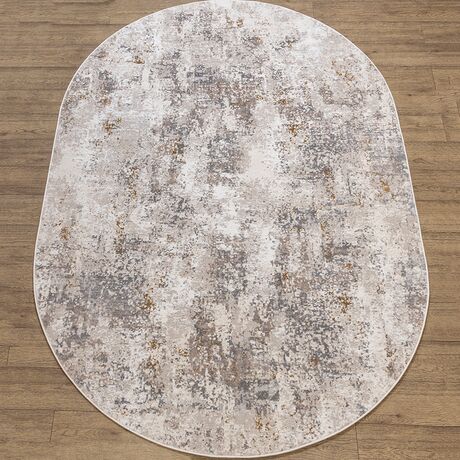 Ковер Polo K768A CREAM / D_GRAY 0.8x1.5 Овал, фото , изображение 7