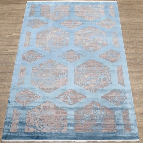 Ковер Olimpos M570O C_DGREY / DBLUE 1.6x3.0 Овал, фото , изображение 2