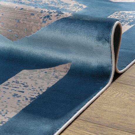 Ковер Olimpos M570O C_DGREY / DBLUE 2.0x2.9 Овал, фото , изображение 5