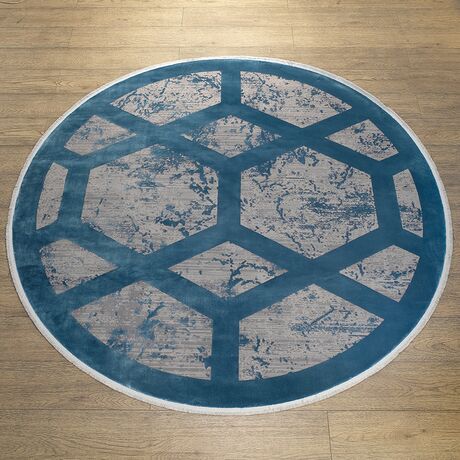 Ковер Olimpos M570O C_DGREY / DBLUE 2.0x4.0 Овал, фото , изображение 10