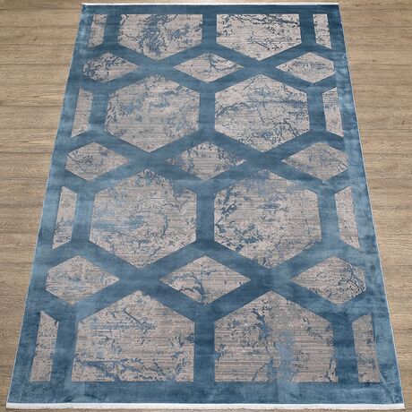 Ковер Olimpos M570O C_DGREY / DBLUE 2.0x2.9 Овал, фото 