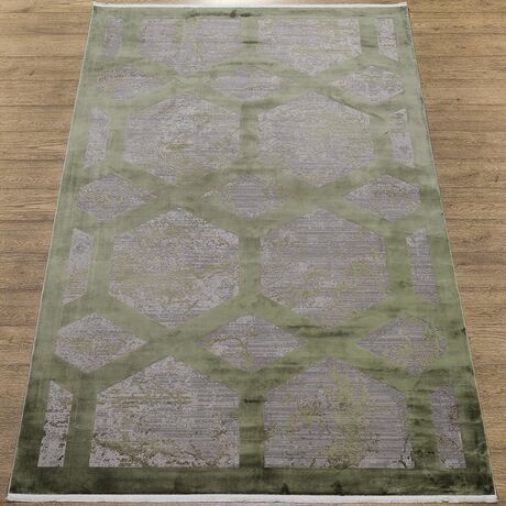 Ковер Olimpos M570S SH_GRAY / D_GREEN 2.0x2.9 Овал, фото , изображение 3