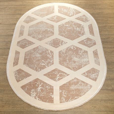 Ковер Olimpos M570T SH_D_BEIGE / CREAM 1.6x2.3 Овал, фото , изображение 7