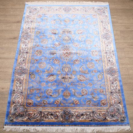 Ковер Qum 2003U BLUE / CREAM 2.0x2.9 Прямой, фото , изображение 2