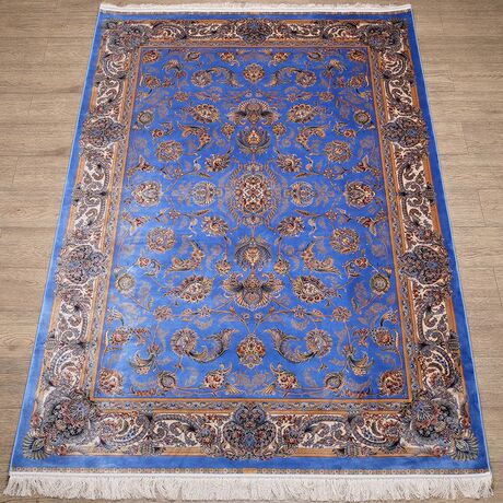 Ковер Qum 2003U BLUE / CREAM 2.0x2.9 Прямой, фото , изображение 3