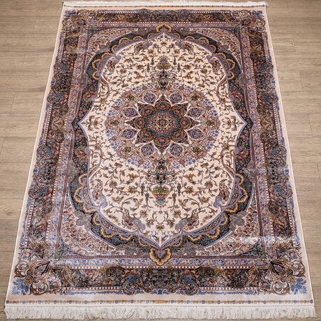 Ковер Qum 2004A CREAM / NAVY 2.4x3.4 Прямой, фото , изображение 3