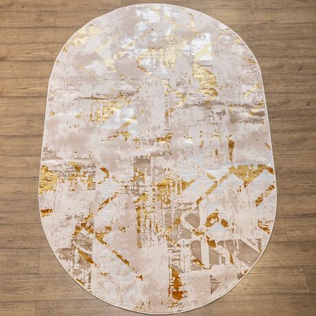 Ковер Rich EU83J SHRNIK CREAM 1.6x3.0 Овал, фото , изображение 8