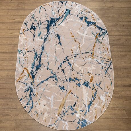 Ковер Rich MZ29A SHRINK BEIGE 1.2x1.8 Овал, фото , изображение 8