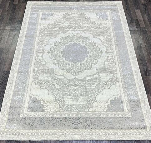 Ковер BAROQUE 1.6х2.3 D100V_GREY FDY / CREAM SHRINK Полиэстер Турция, фото , изображение 2