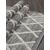 Ковер 6605A - WHITE / L.GRAY - Прямоугольник - коллекция TUNIS 0.76x1.50
