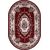 Ковер 5444 - RED - Овал - коллекция GAVANA 1.50x3.00