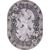 Ковер овальный Silver дизайн D201 GRAY 2.00x3.00, фото 