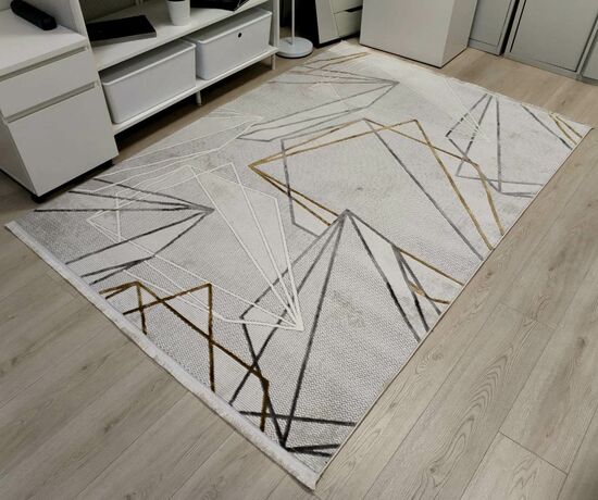 Ковер Марина дизайн MN  419 CREAM/ GREY, прямоугольник 0.80x1.50, фото 